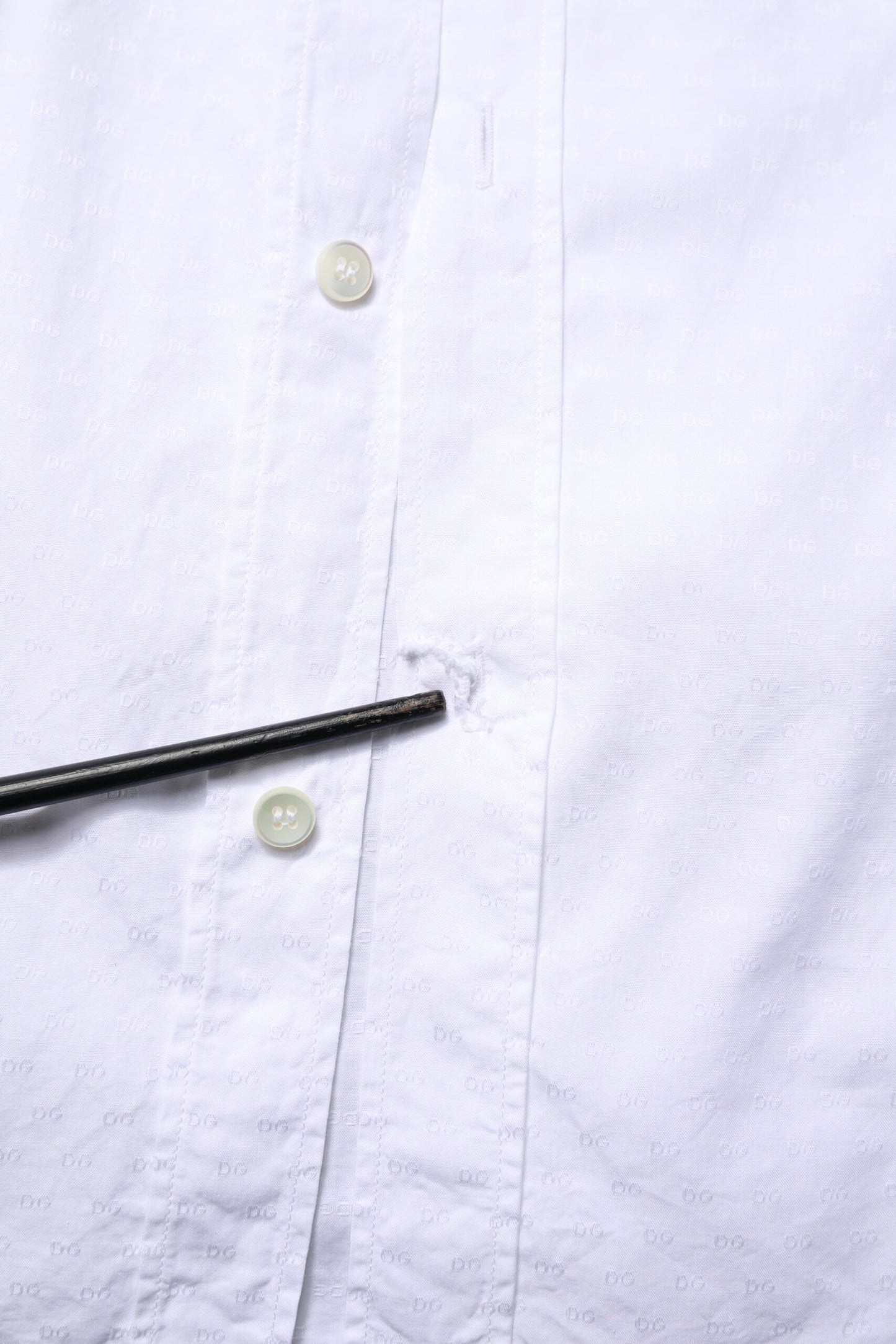 Dolce & Gabbana White GOLD Long Sleeve Dress Men Formal Shirt