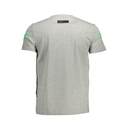Plein Sport Gray Cotton T-Shirt