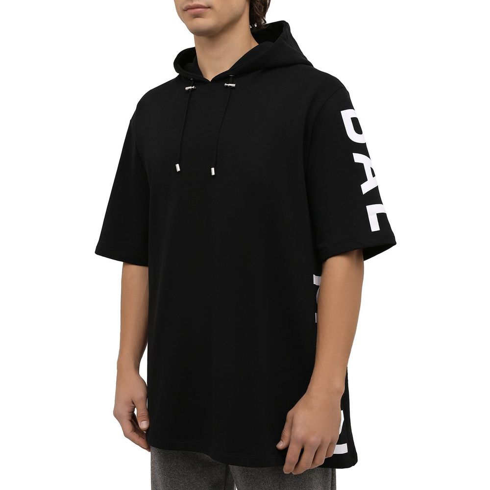 Balmain Black Cotton Sweatshirt