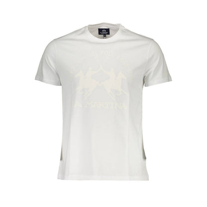 La Martina White Cotton T-Shirt