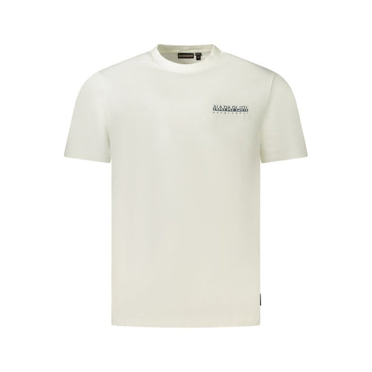 Napapijri White Cotton Men T-Shirt