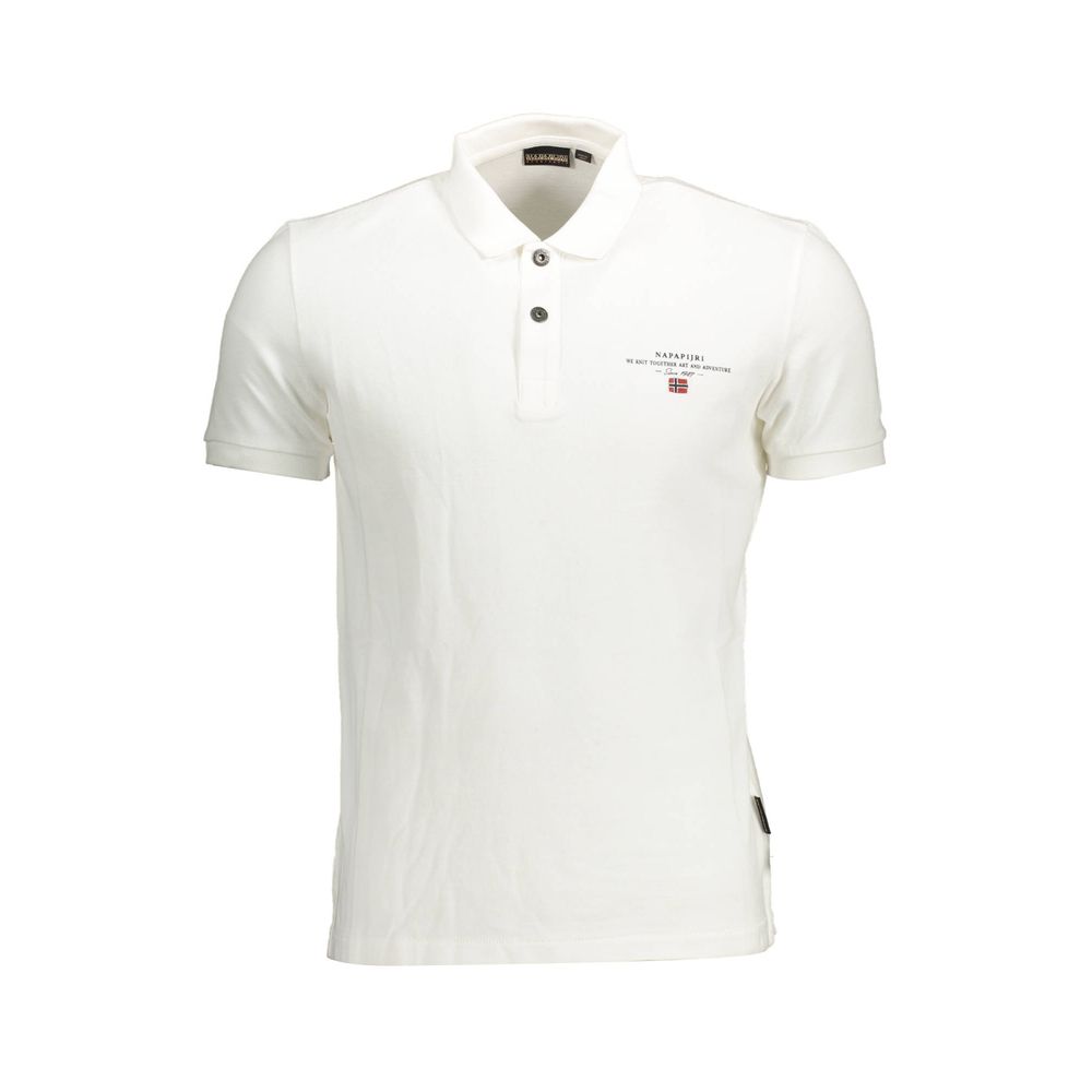 Napapijri White Cotton Polo Shirt