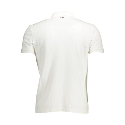 Napapijri White Cotton Polo Shirt