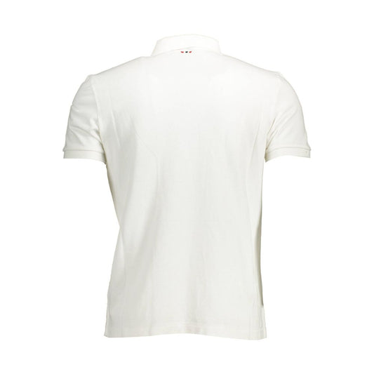 Napapijri White Cotton Polo Shirt