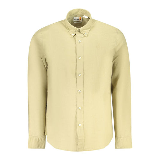 Timberland Beige Cotton Men Shirt