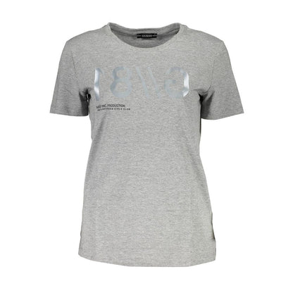 Guess Jeans Gray Cotton T-Shirt