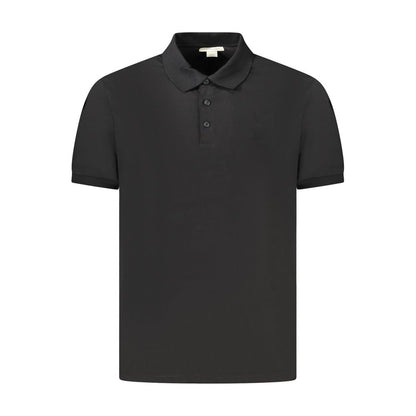 Calvin Klein Black Cotton Men Polo Shirt