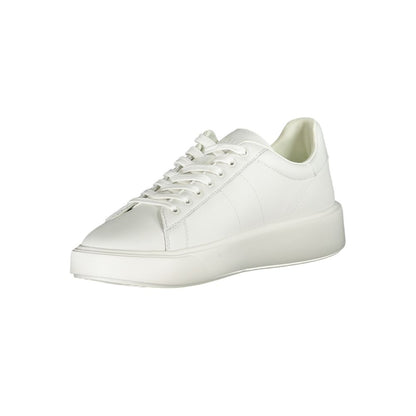 Blauer White Leather Men Sneaker