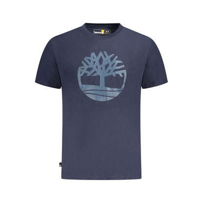 Timberland Blue Cotton Men T-Shirt