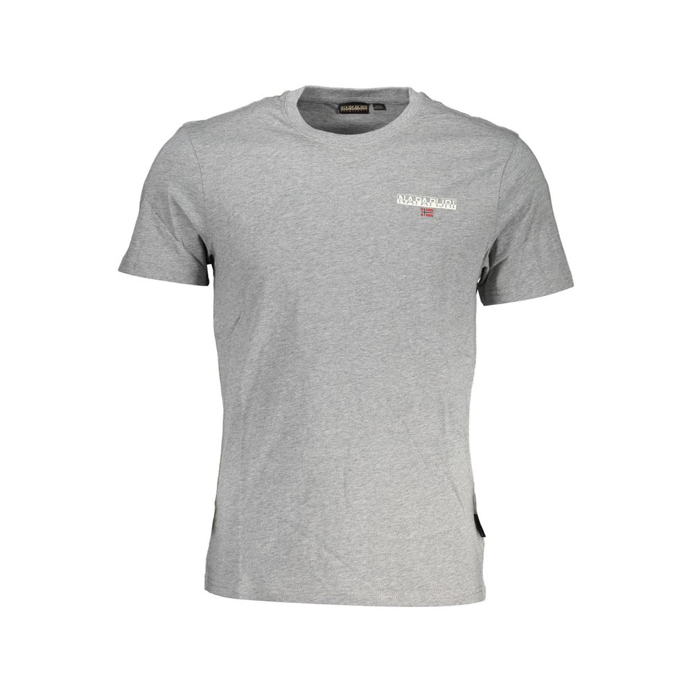 Napapijri Gray Cotton T-Shirt