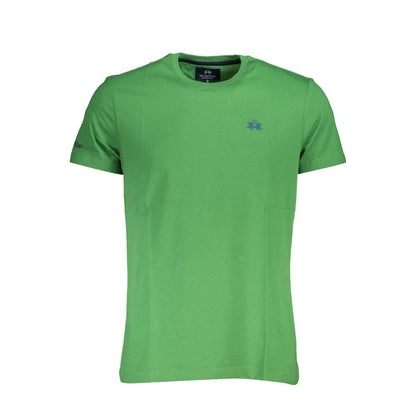 La Martina Green Cotton T-Shirt