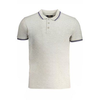Cavalli Class Brown Cotton Men Polo Shirt