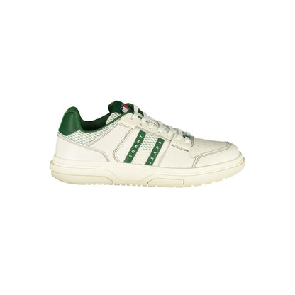 Tommy Hilfiger Green Leather Men Sneaker