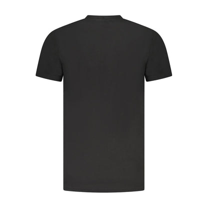 Cavalli Class Black Cotton Men T-Shirt
