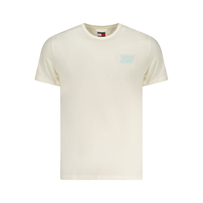 Tommy Hilfiger Beige Cotton Men T-Shirt