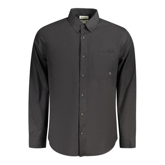Calvin Klein Black Cotton Men's Shirt