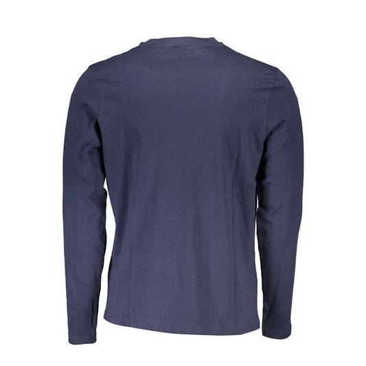North Sails Blu Cotton Men T-Shirt