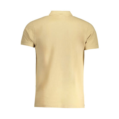 Cavalli Class Beige Cotton Men Polo