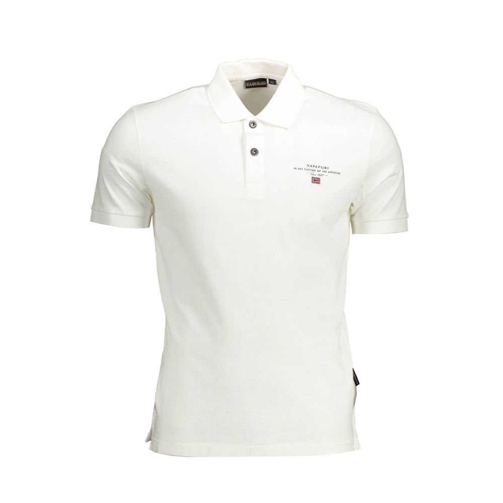 Napapijri White Cotton Polo Shirt