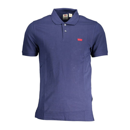 Levi's Blue Cotton Men Polo Shirt