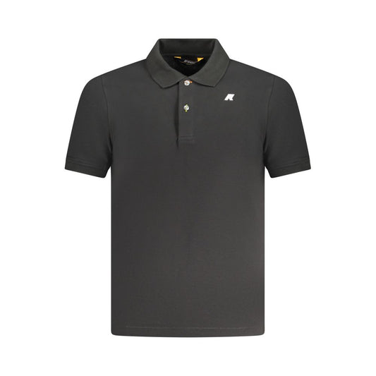 K-WAY Black Cotton Polo Shirt