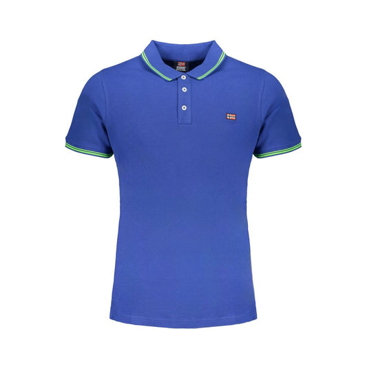 Norway 1963 Blue Cotton Men Polo Shirt