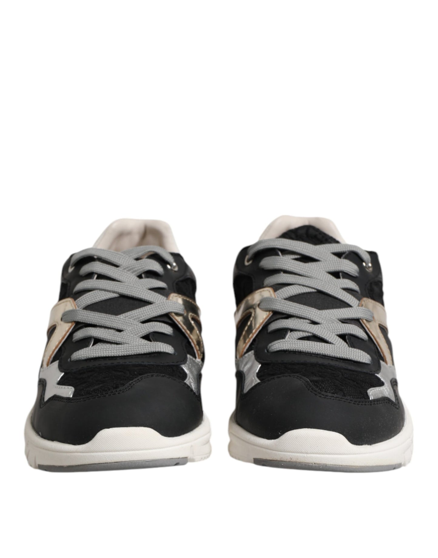 Dolce & Gabbana Multicolor Suede Low Top Men Sneaker Shoes