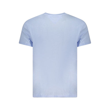 Tommy Hilfiger Blue Cotton Men T-Shirt