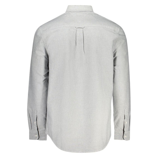Tommy Hilfiger Gray Cotton Men Shirt
