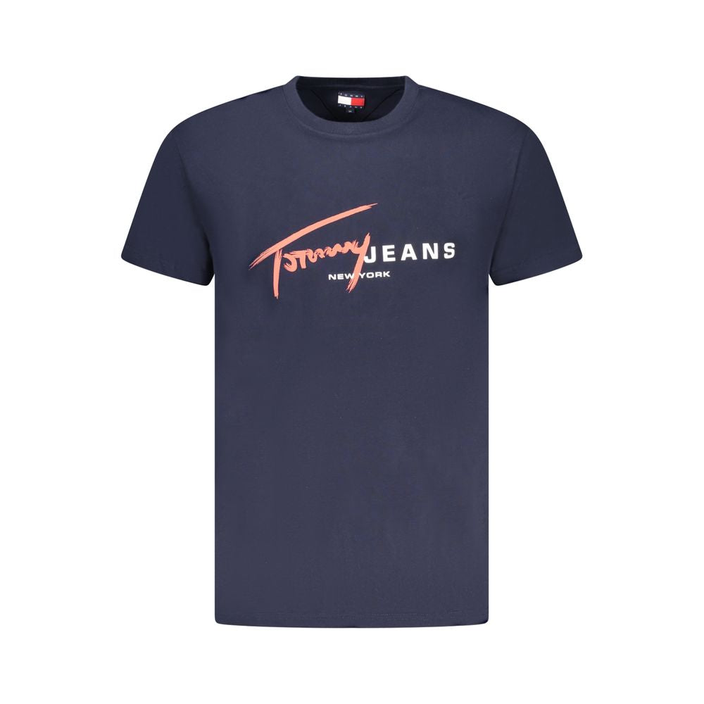 Tommy Hilfiger Blue Cotton Men T-Shirt