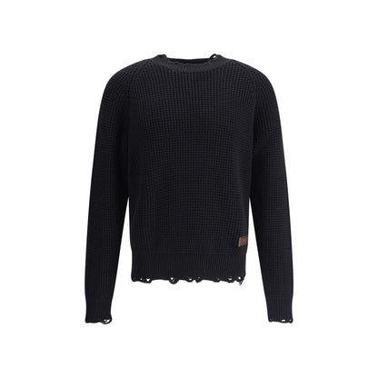 Dsquared² Black Wool Sweatshirt