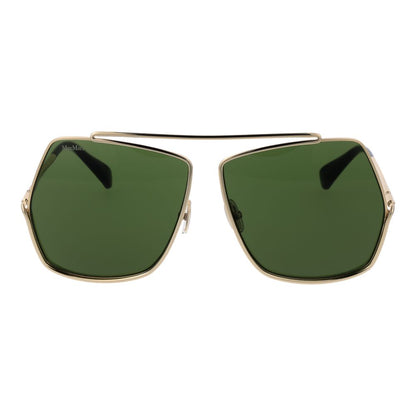 Max Mara Gold Metal Sunglasses