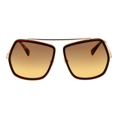Max Mara Brown Metal Sunglasses