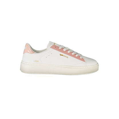 Gas White Polyester Women Sneaker
