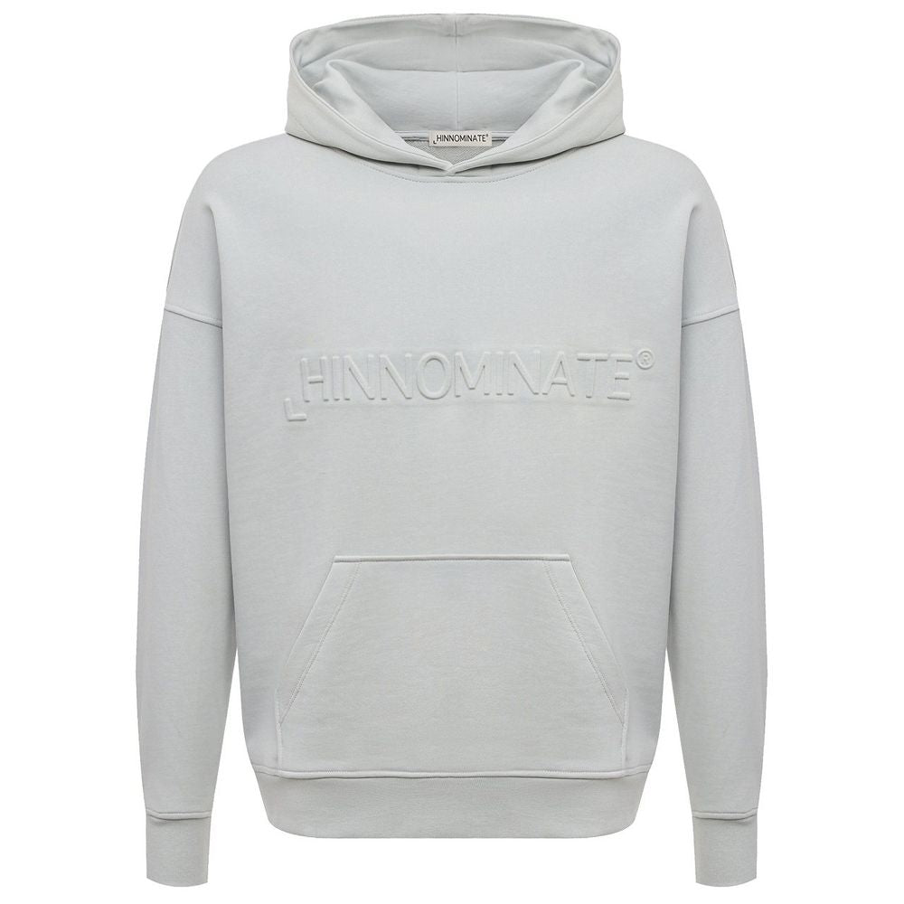 Hinnominate Gray Cotton Men Hoodie