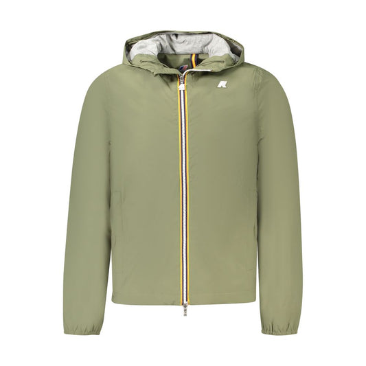 K-WAY Green Nylon Men Jacket