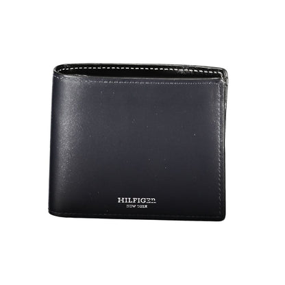 Tommy Hilfiger Blue Leather Men Wallet