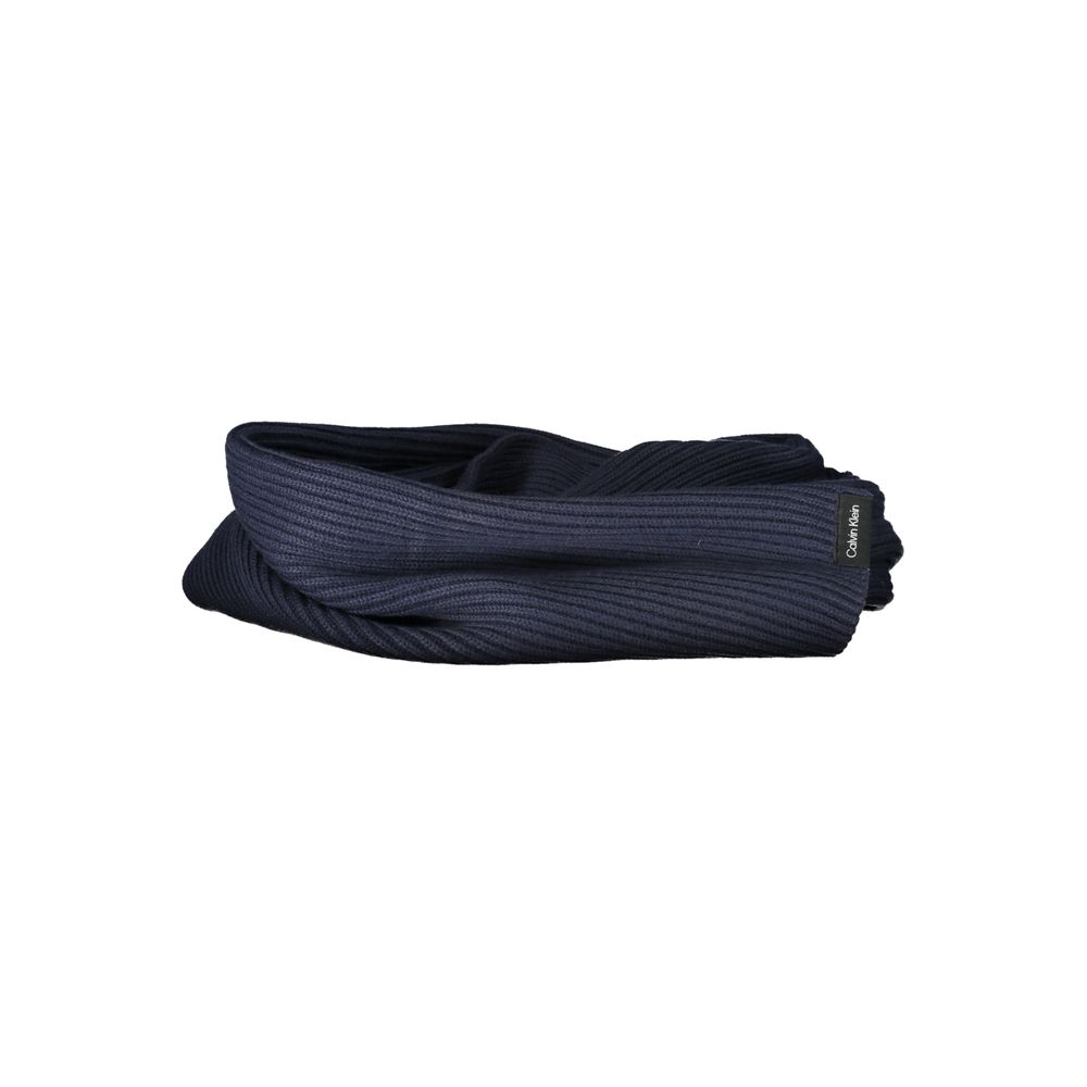 Calvin Klein Blue Cotton Men Scarf