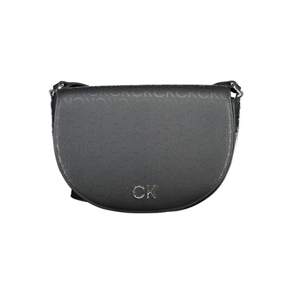 Calvin Klein Black Polyurethane Women's Shoulder Bag
