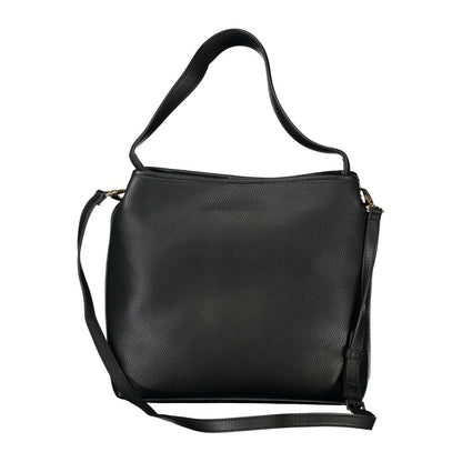 Mario Valentino Black Polyurethane Women Handbag