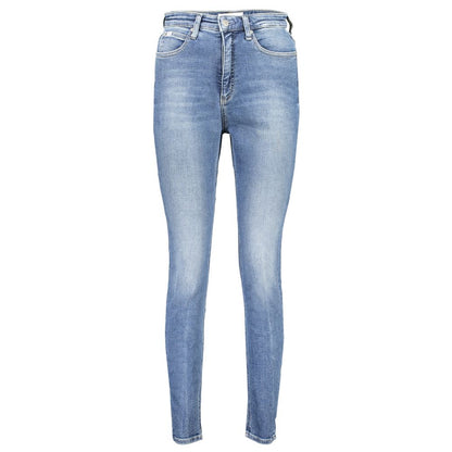 Calvin Klein Blue Cotton Women Jeans