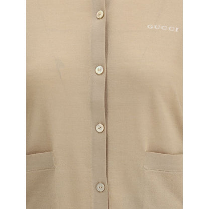 Gucci Beige Cashmere Cardigan