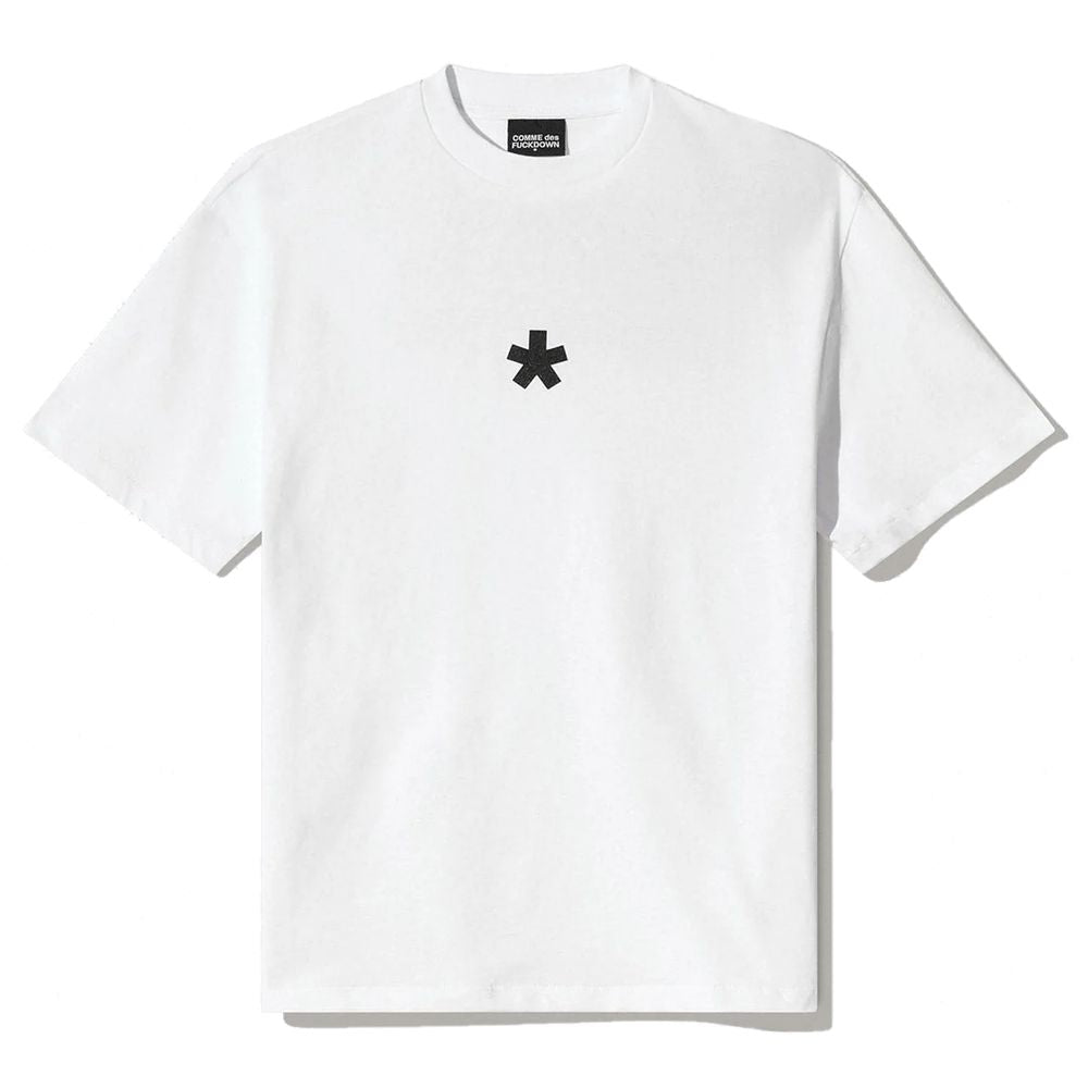 Comme Des Fuckdown White Cotton Women T-Shirt