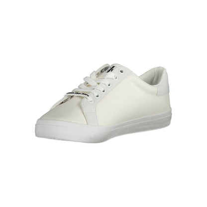 Calvin Klein White Cotton Sneaker