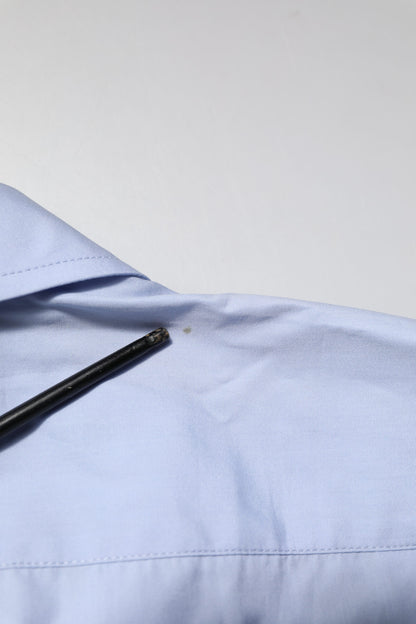 Dolce & Gabbana Light Blue Cotton Long Sleeves Dress Shirt