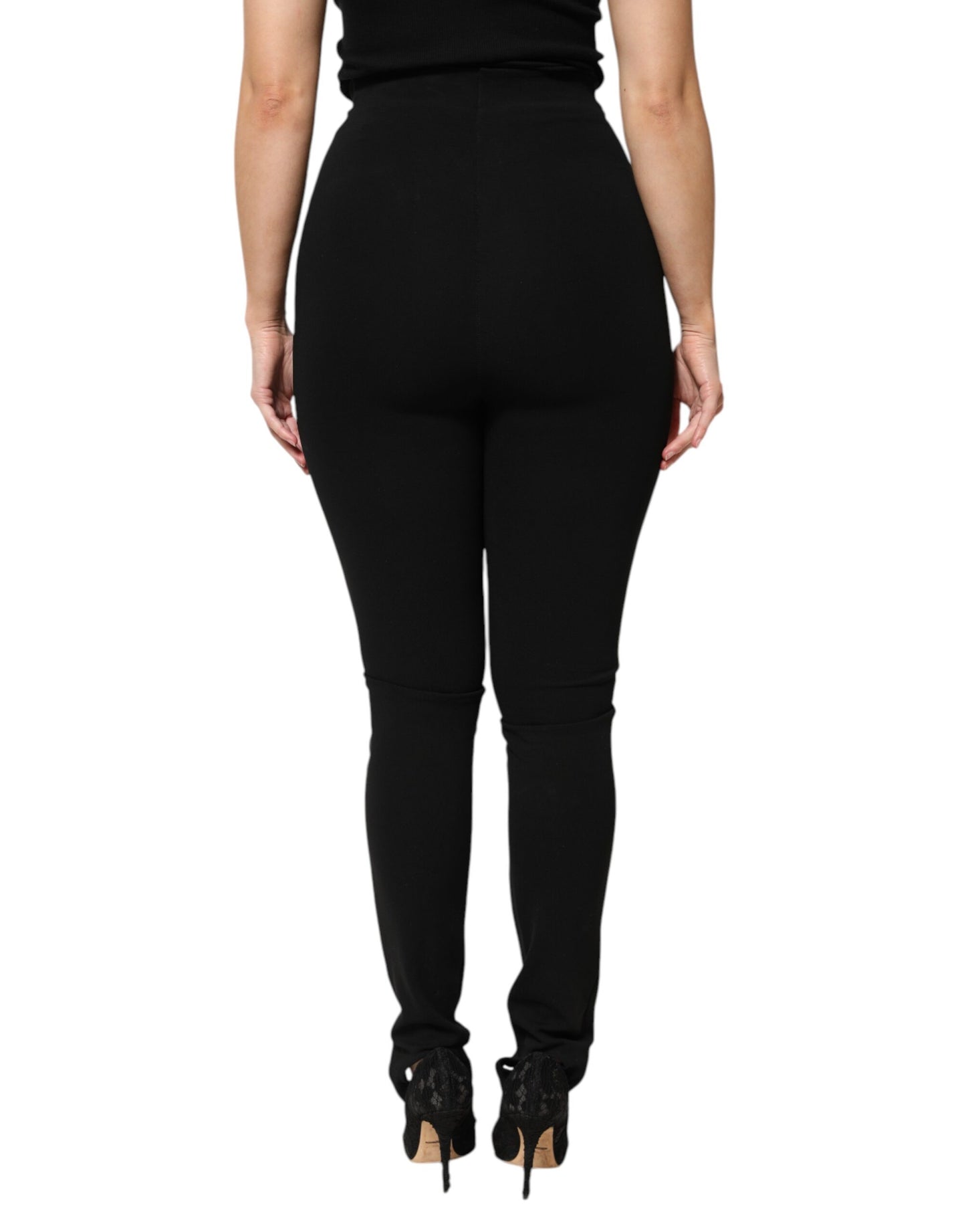 Dolce & Gabbana Black High Waist Skinny Pants