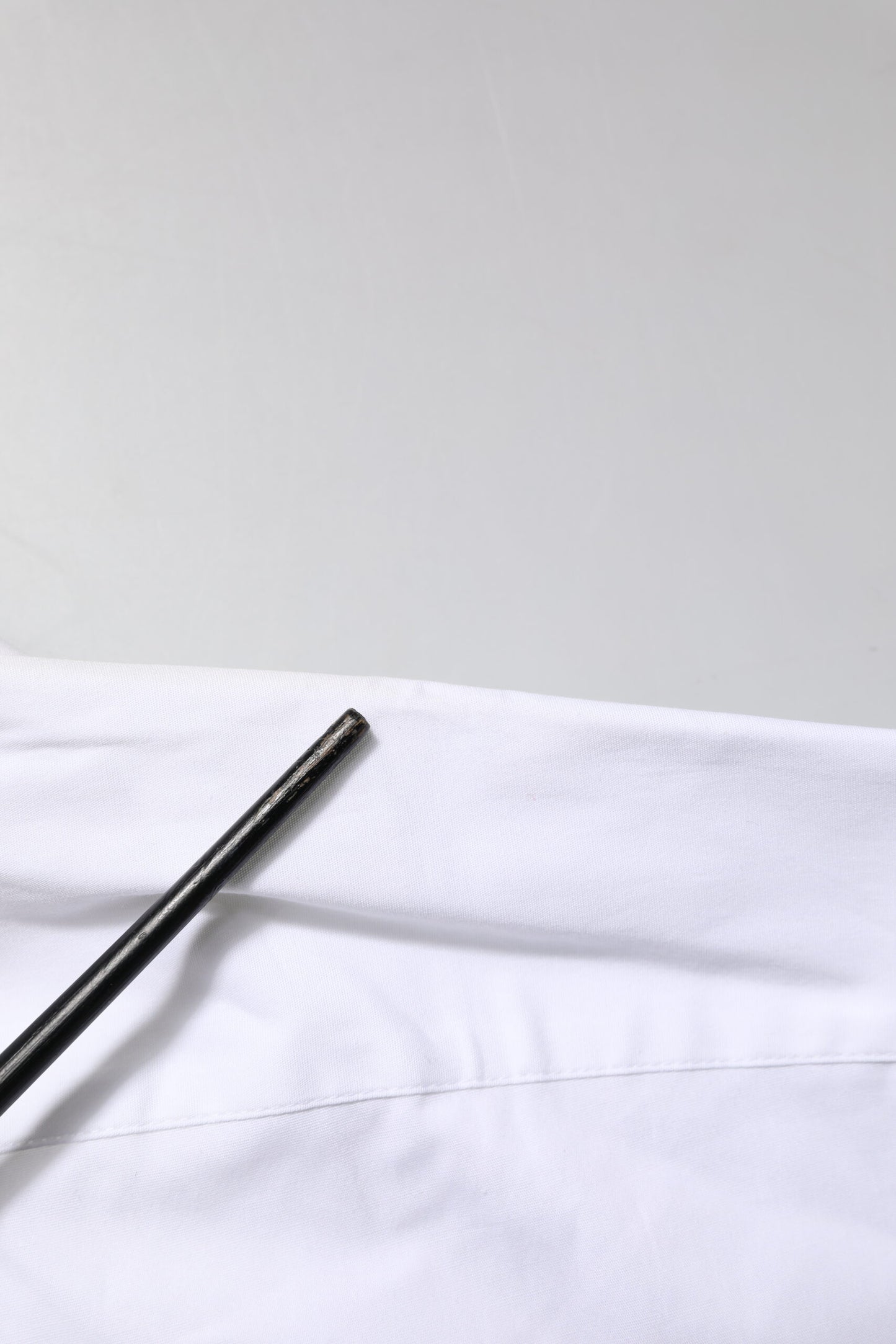 Dolce & Gabbana White GOLD Cotton Collared Dress Shirt Top