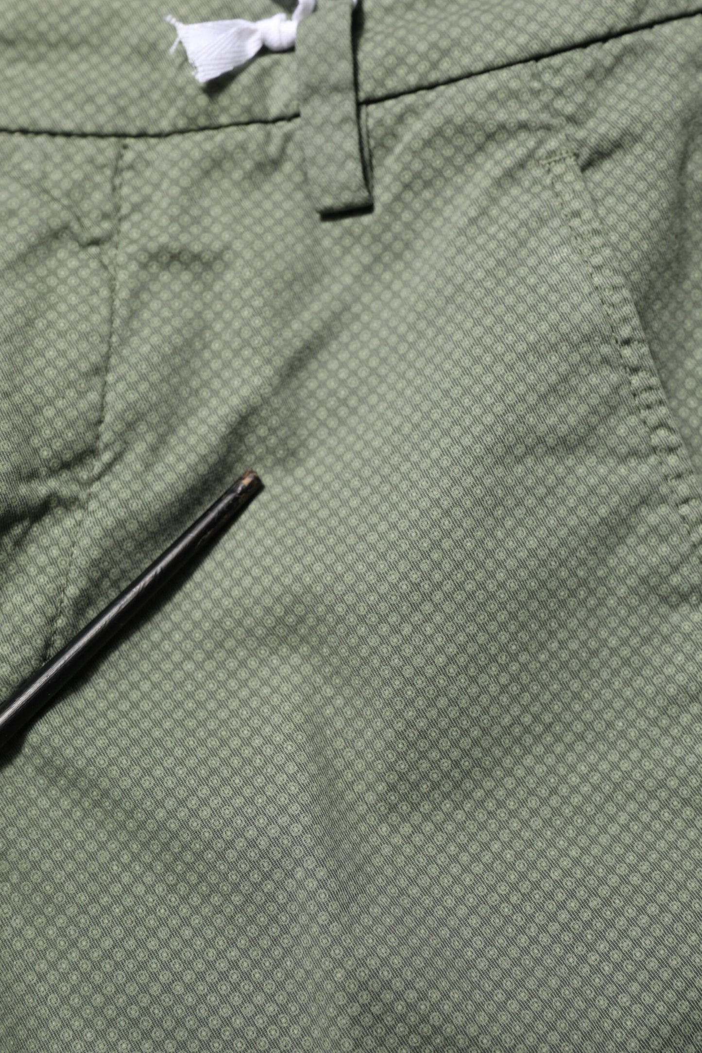 Dondup Green Mid Waist Skinny Fit Casual Pants