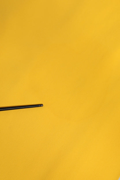 Dolce & Gabbana Yellow One Shoulder Slit Sheath Midi Dress