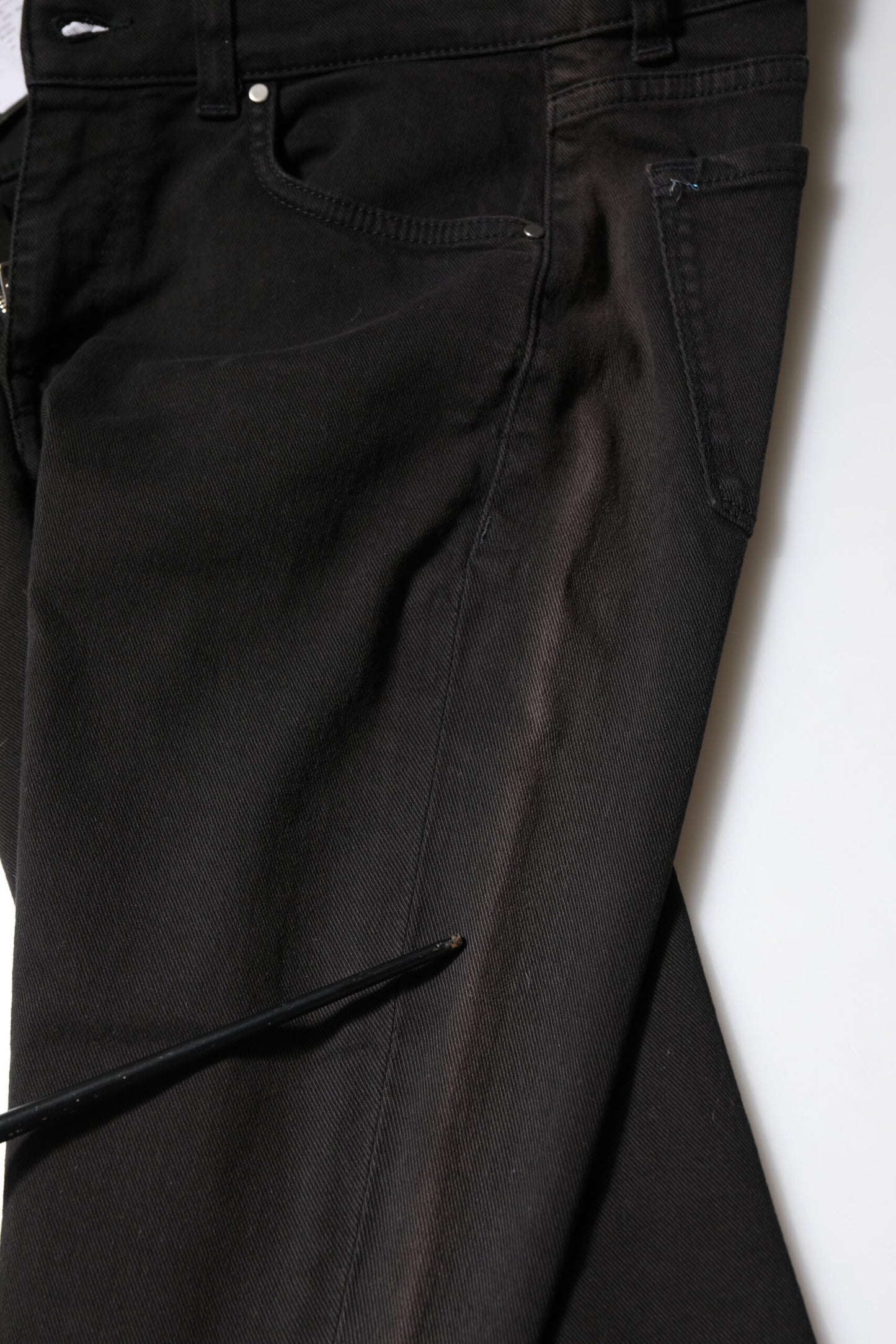 Dolce & Gabbana Black Cotton Skinny Mid Waisted Denim Jeans